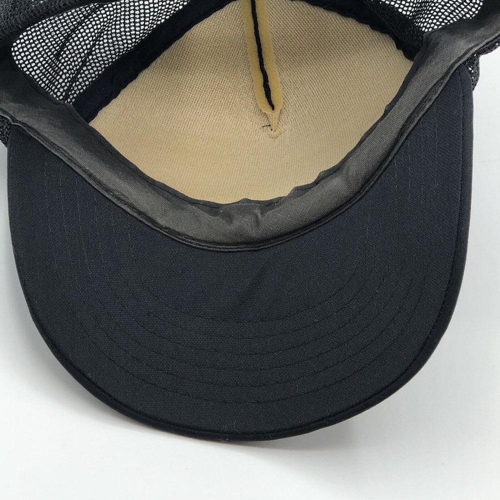 Vintage Kenwood Audio Equipement Foam Mesh Snapback Trucker Hat Black Cap - Picture 8 of 9